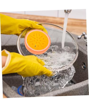 4pcs Fruit Sponge Sponges Bath Sponge Dinnerware Flatware Sponge for Bowl Cleaning (Sweet Orange 2 - Buy Online on GoSupps.com