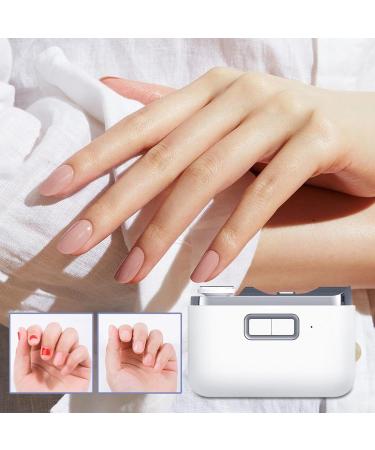 Automatic Nail Clipper 2 in 1 Ergonomic Automatic Nail Trimmer with Storage and Light 2 Modes Nail Clippers Rechargeable Nail Polisher for Fingernails Thick Nails Adults - Buy Online on GoSupps.com