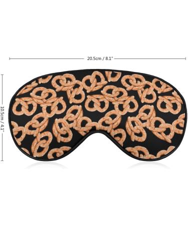Fresh Pretzel Sleep Mask for Women | Adjustable Eye Shades with Elastic Strap for Ultimate Comfort - Buy Online on GoSupps.com