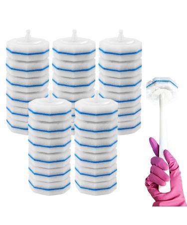 30pcs Toilet Wand Refills For Toilet Bowl Brush Toilet Bowl Cleaner Refills Toilet Wand Refills Sponges Scrub Heads For Bathroom Toilet Brush Accessories Supplies Kit