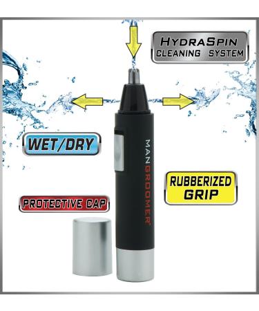 MANGROOMER PRO Essential Nose and Ear Hair Trimmer | Precision Grooming for Men - Fast International Shipping - Buy Online on GoSupps.com