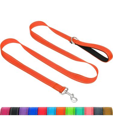 Taglory dog leash little dogs light |Reflecting double -sided |Padded handle |Up to 10 kg |1.2m x 2cm |Orange 1.2 m x 2.0 cm (1 -pack) orange - Buy Online on GoSupps.com