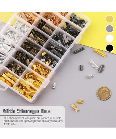 701 Piece Ribbon Bracelet Kit with Pliers - Jewelry Making Findings for Choker Necklace & Bookmark Pinch Bracelet - Mardatt - Buy Online on GoSupps.com