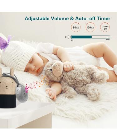 White Noise Machine for Adults & Babies | Loycco Portable Sound Machine with 12 Soothing Sounds, Night Light, Timer & Lanyard - Buy Online on GoSupps.com