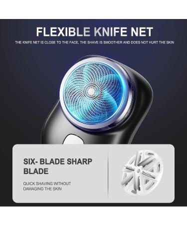 Mini Portable Electric Shaver for Men - USB Rechargeable, Wet & Dry, Pocket Size Razor - Ideal for Home, Car, Travel - Black - Buy Online on GoSupps.com