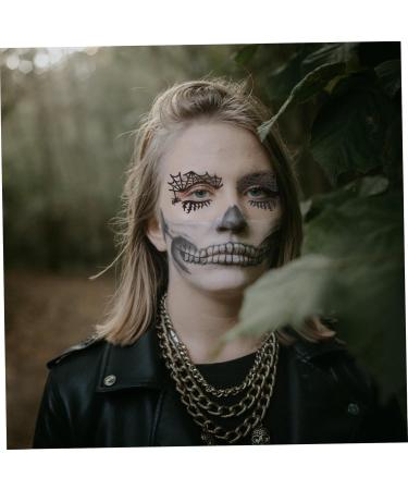 Beavorty 2 Pairs Props Party Bag Blindfold face Stickers Girl Make up Spider Web Eye Shadow Applique Spider face Stickers Filler Halloween Themed Eye Sticker Black Eye Shadow - Buy Online on GoSupps.com