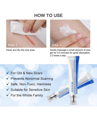 Scar Removal Cream - Rapid Repair for Acne, Surgery, Injury & Burns - 30g - Buy Online on GoSupps.com