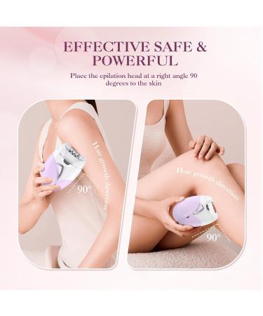Pluxy Epilator for Women - 36 Tweezers Portable Facial Hair Removal 2-Speed Adjustable for Face Lips Arms Underarms Legs & Bikini | International Shipping - Buy Online on GoSupps.com