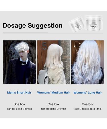 Magic Master Keratin Hair Color Wax - Temporary Instant Colored Clay for Men and Women - White - MMK-009 - Buy Online on GoSupps.com