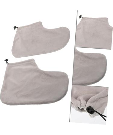 minkissy 3 Pairs Wax Therapy Warm Foot Cover Paraffin Heated Bag Medicated Socks Wax Bath Foot Hand Paraffin Booties Beauty Wax Foot Wrapping Cover Pedicure Foot Paraffin Foot Liners Plush - Buy Online on GoSupps.com