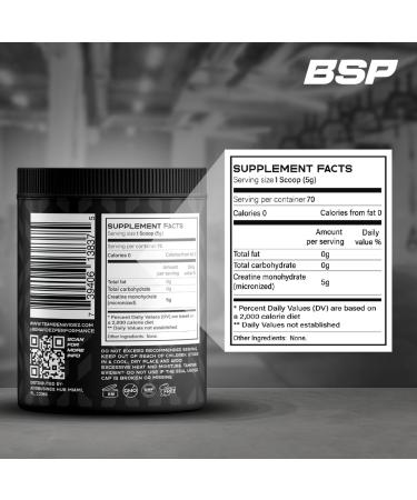 Benavidez Micronized Creatine Monohydrate Powder 5000mg Pure Unflavored Creatine Supplement for Muscle Strength Performance & Recovery Non-GMO Gluten-Free Made in USA 100 Servings - Buy Online on GoSupps.com