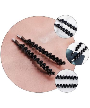 Uonlytech 2 Pairs Rhinestone Hair Clips - Clear Crystal Barrette Pins for Women - Buy Online on GoSupps.com