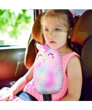 Basumee Unicorn Seat Belt Covers for Kids - Purple Seat Belt Pads for Car Head Support - Buy Online on GoSupps.com