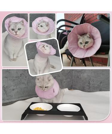 Shop Pumyporeity Adjustable Pet Neck Collar - Light Pink Elizabethan Collar for Cats & Dogs | Anti-Delicious Protective Neck Crasses (Size L) - Buy Online on GoSupps.com