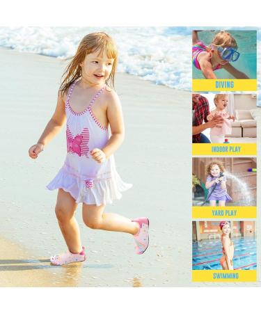 WAWSAM Children's Beach Shoes | Girls Swimming Aqua Shoes EU 28/29 - Pink U | Shop Now for International Shipping - Buy Online on GoSupps.com