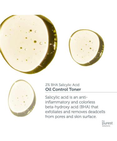 Purest Solutions Fat-Controlling Facial Water - 2% BHA Salicylic Acid for Acne-Prone Skin | Targeted Blackhead Treatment 200ml - Buy Online on GoSupps.com