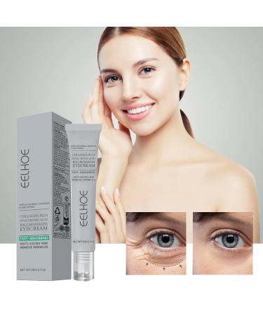 Aeviani Collagen Plus Hyaluronic Acid Eye Cream with Triple Rollerball Massager Age-Defying Formula with Coffee Extract Green Tea & Red Algae 0.7oz - Buy Online on GoSupps.com