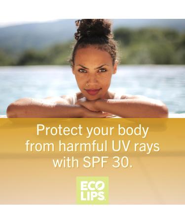 Buy Eco Lips SPF 30 Zinc Mineral Sunscreen Lotion - Reef Safe Water Resistant Natural Ingredients - 4 oz Made in USA - Buy Online on GoSupps.com