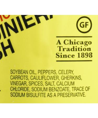 Marconi Medium Giardiniera Relish 16oz - Authentic Italian Pickled Vegetable Mix - Buy Online on GoSupps.com