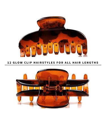 Vsiopy 3.5 Inch Strong Hold Hair Claw Clips for Women - Nonslip Big Tortoise Hair Clips (4 Packs) - Buy Online on GoSupps.com