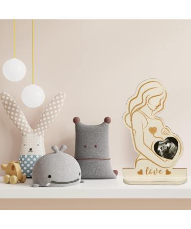 Sunnyok Ultrasound Picture Frame - Perfect Pregnancy Gift for Expecting Mothers | Wooden Baby Photo Frame for Baby Shower & Mother's Day - Buy Online on GoSupps.com