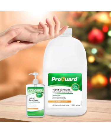 GINGI-PAK 82128-A ProGuard Hand Sanitizer Gel 70% Ethyl Alcohol | 1 Gallon | With Aloe Vera | Kills 99.999% of Germs | Fast Drying Formula - Buy Online on GoSupps.com
