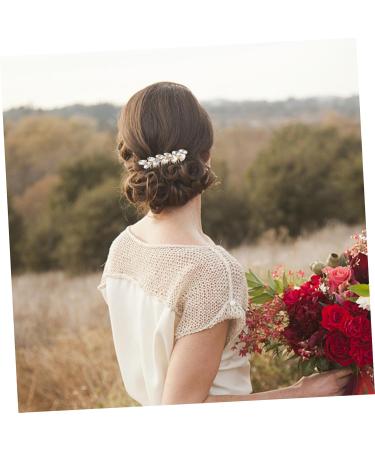 minkissy sparkly hair clip hairpin comb hair accessories Diamond hair comb hair combs for women decorative women's European and American hair combs for women Zinc alloy - Buy Online on GoSupps.com
