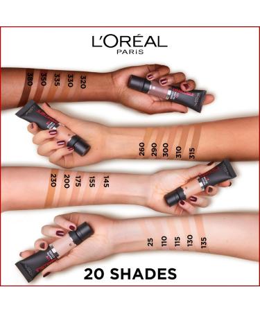 L Or al Paris Infaillible Fond de Teint Liquide 32H Matte Cover SPF 25 Waterproof Haute Couvrance Hydratant Tenue Longue avec 4% Niacinamide Teinte 310 Warm Undertone 2 Flacons de 30 ml - Buy Online on GoSupps.com