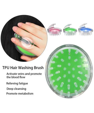 Hair Scalp Massage Brush for Growth | Green Shampoo Brush - Enhance Hair Health & Beauty - Buy Online on GoSupps.com