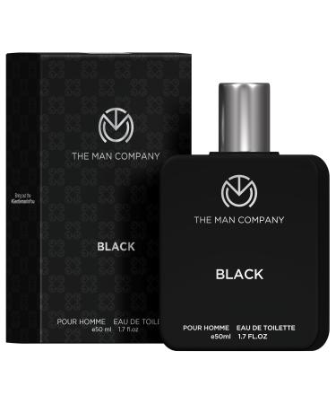 The Man Company Black EDT Perfume For Men - 50ml | Premium Long Lasting Fragrance Spray | Gift for Him