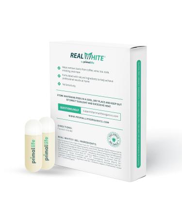 Primal Life Organics Real White Teeth Whitening Gel Pods - Organic All-Natural No Peroxide or Bleach - 10 Treatments - Buy Online on GoSupps.com