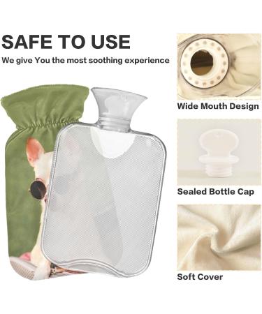Shop Naanle Funny Chihuahua Heat Bottle 2L Transparent Warm Water Bottle for Pain Relief & Therapy | Hot & Cold Hand & Feet Warmer - Buy Online on GoSupps.com