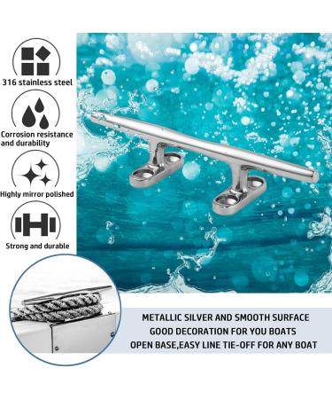 YUSOVE 5 Inch 316 Stainless Steel Boat Cleats - Pack of 4 | Marine Mooring Accessories - Buy Online on GoSupps.com