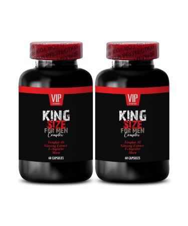 tongkat ali Complex - King Size for Men Complex, Formulated with Tongkat Ali, L-Arginine, Ginseng, Maca - maca Root Capsules for Women, 2 Bottles (120 Capsules)