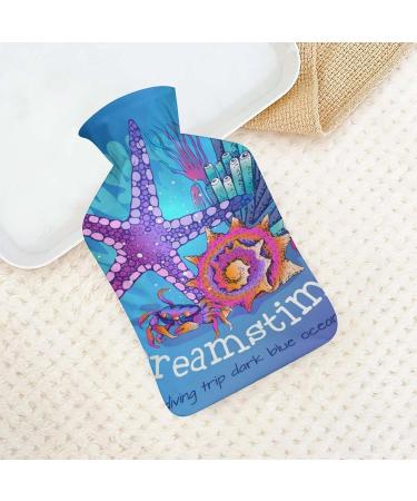 Starfish Coral Crab Hot Water Bottle - Plush Hand Warmer for Adults & Children | 26.5x15.3cm | Cozy Heat & Comfort - Buy Online on GoSupps.com