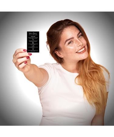 Brow Henna Aftercare Cards | 2x3.5 Business Card Size | Brow Artist Supplies | Henna Brow Care Tips | Black and White Design - Buy Online on GoSupps.com