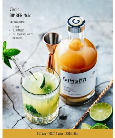 Gimber Organic Alcohol-Free Ginger Concentrate 200 ml - Buy Online on GoSupps.com