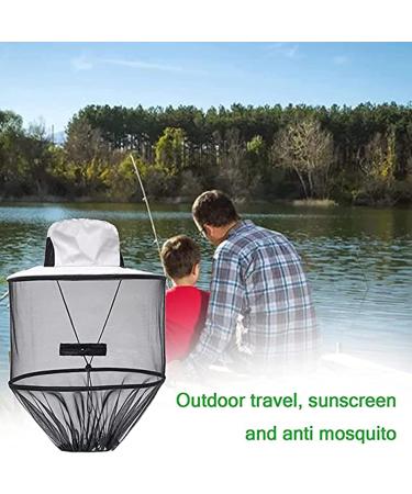 Drasry Mosquito Head Net Hat Fishing Hat Sun Hat Hunting Fisherman Hat with Mesh Hiking Gardening Hat Grey 1pcs 0 - Buy Online on GoSupps.com