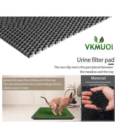 VKMUOI Dog Grass Pad with Tray for Indoor-Outdoor Puppy Potty Training - Buy Online on GoSupps.com