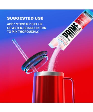 Prime Rapid Rehydration Electrolyte Powder Sticks Ocean Cherry Sugar Free Hydration Drink Mix with Sodium Potassium Magnesium & B Vitamins to Replenish Fluids Caffeine Free 16 Count - Buy Online on GoSupps.com
