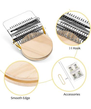 Speedweve Type Small Loom: Mini Mending Tool for Jeans, Socks & Clothes - DIY Weaving Arts (14 Hooks) - Buy Online on GoSupps.com
