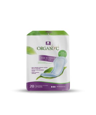 Organyc Bladder Control Pads Moderate 20 Pads - Buy Online on GoSupps.com