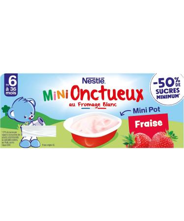 Nestl B b - P'tit onctueux Croissance mini Fraise - d s 6 mois - 6 x 50g (Lot de 6) Fraise 6x50g (Lot de 6) - Buy Online on GoSupps.com