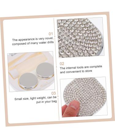 Solustre Colored Contact Lenses Care Box - 2pcs Invisible ABS Plastic Container in Various Colors - Compact & Travel-Friendly 7.1x7.1x2.5cm - Buy Online on GoSupps.com