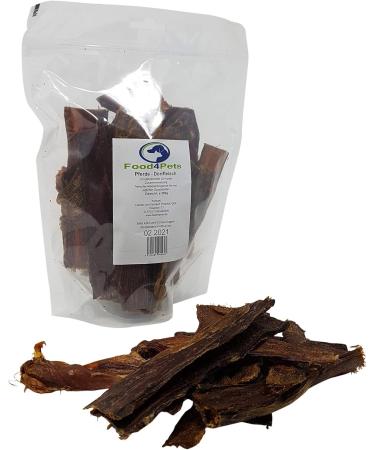 Food4Pets Horse Dried Meat Dog Treats 250g - Resealable Bag | Premium Natural Dog Snacks for Healthy Pets - Buy Online on GoSupps.com