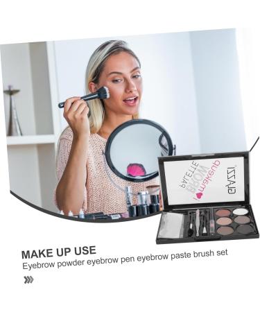 MUSISALY 1 Set Eyebrow Powder Set Eyebrow Filler Eyebrow Brush Eyeshadow Beauty Cosmetics Pallet Lit Abs 1 count (Pack of 1) As Shown - Buy Online on GoSupps.com
