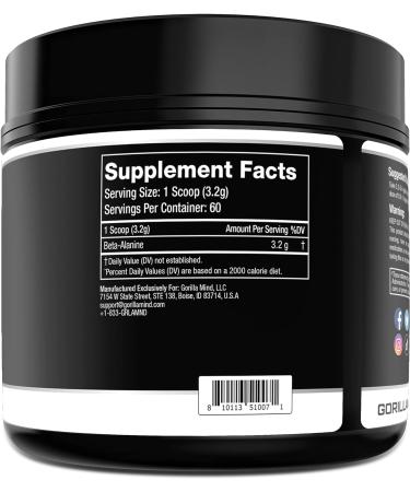 Gorilla Mode Beta-Alanine | Enhance Muscular Endurance | 3.2g Servings | International Shipping Available - Buy Online on GoSupps.com