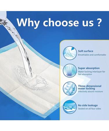 Bed Pads for Incontinence Disposable 30"x36"-40 Count Disposable Underpads Ultra Absorbent 67g Bulk Heavy Duty Disposable Diaper Changing Pads Pee Pads Extra Large Pads for Beds 30x36" Premium Thicker (Pack of 40) - Buy Online on GoSupps.com