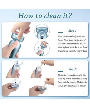 Womenâ€™s Electric Razor & Shaver - Blue Bikini, Leg & Underarm Trimmer - Buy Online on GoSupps.com