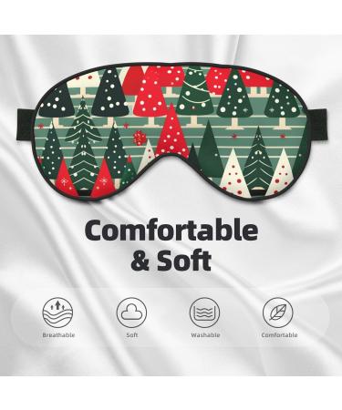 Buy SSIMOO Christmas Trees Print Ultra-Soft Eye Mask Light-Blocking for Comfort & Restful Sleep - International Shipping Available - Buy Online on GoSupps.com